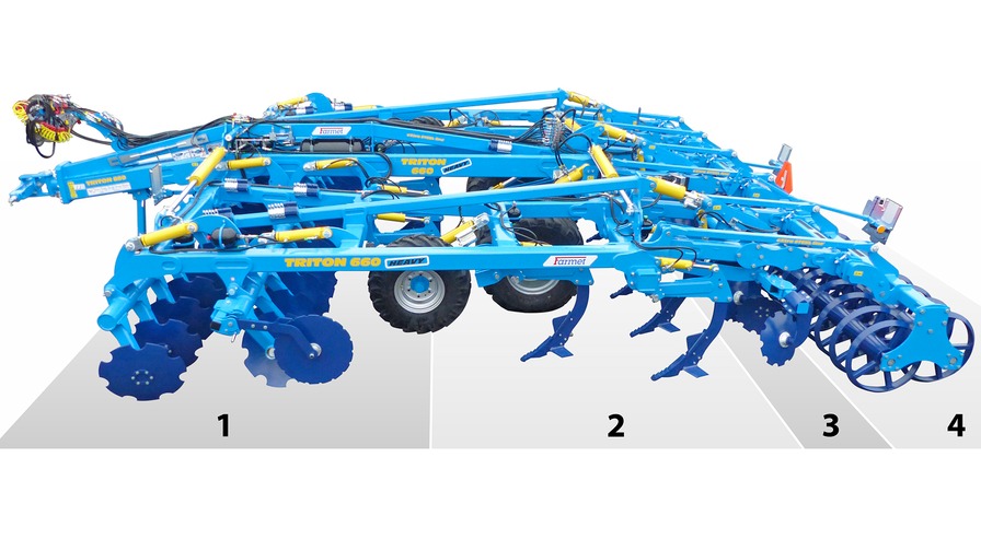 Combined cultivator Triton Heavy