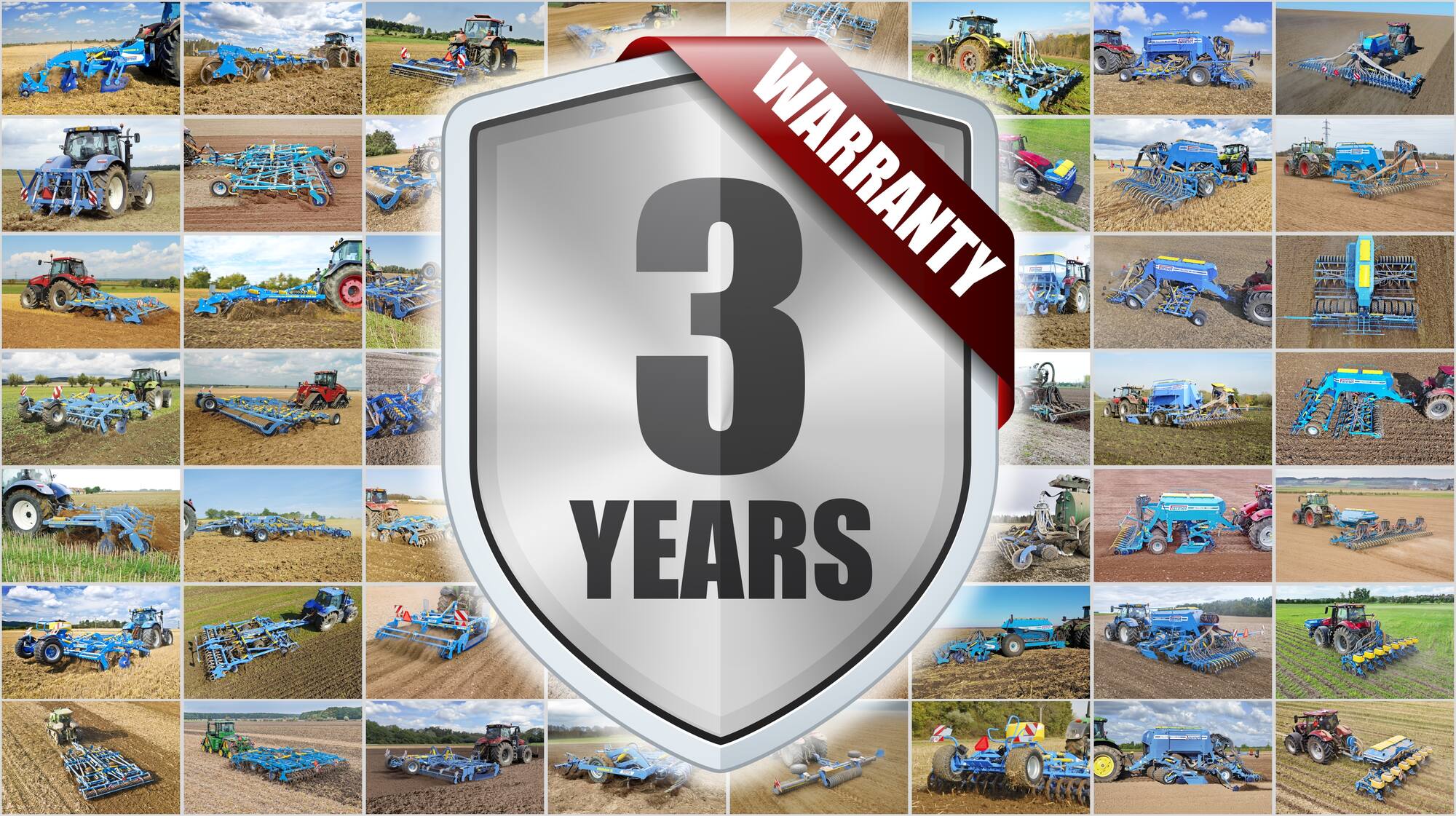 3 Jahre Premium-Garantie auf Landmaschinen