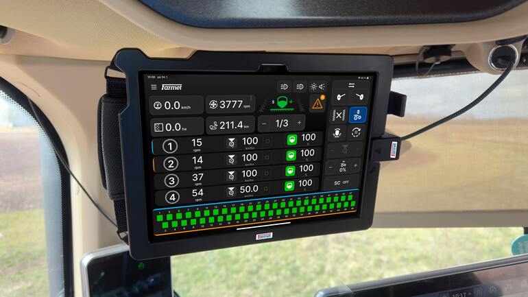 Nové unikátne elektronické systémy Farmet Connect ISOBUS