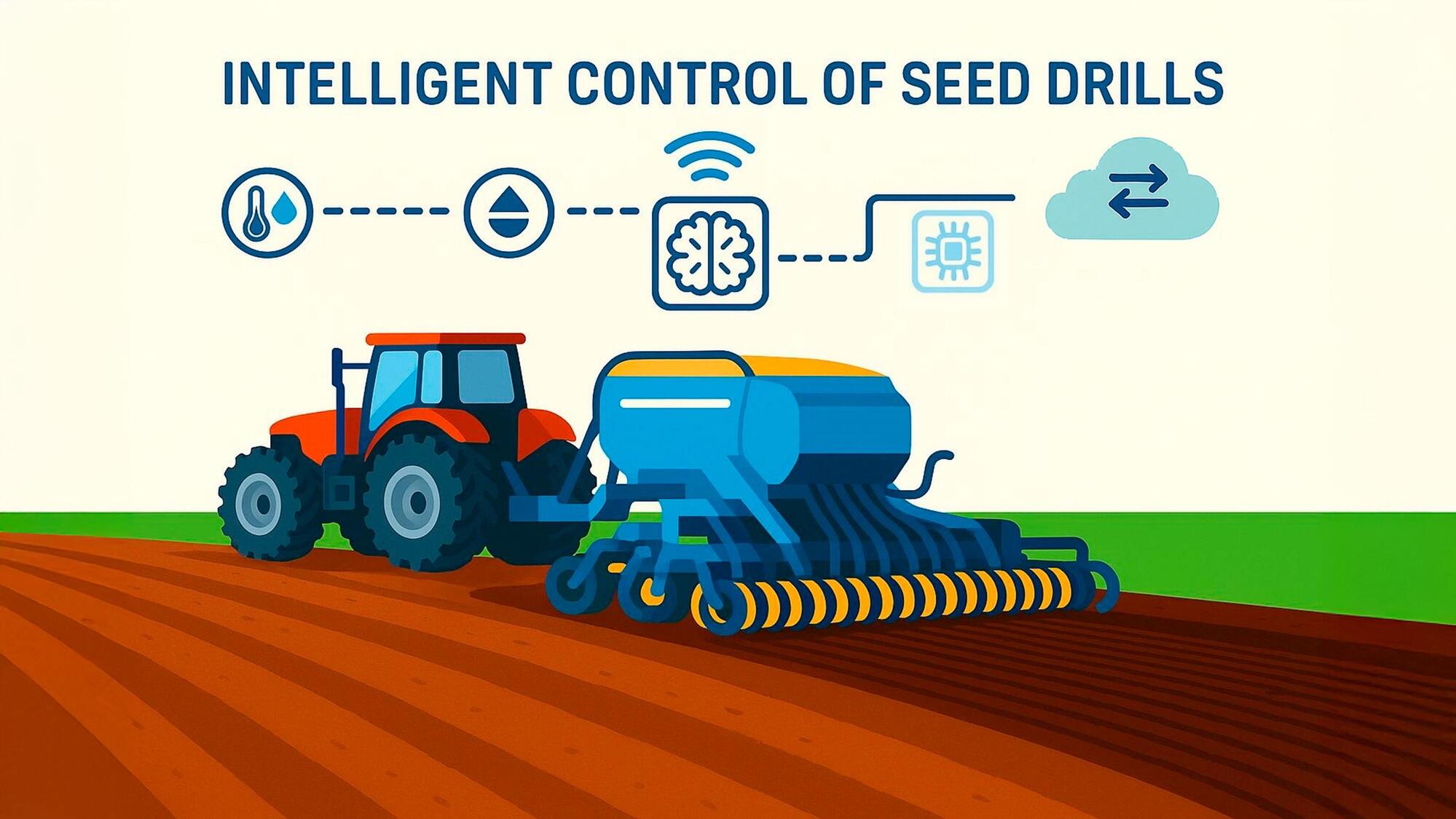 Inteligentní řízení secích strojů