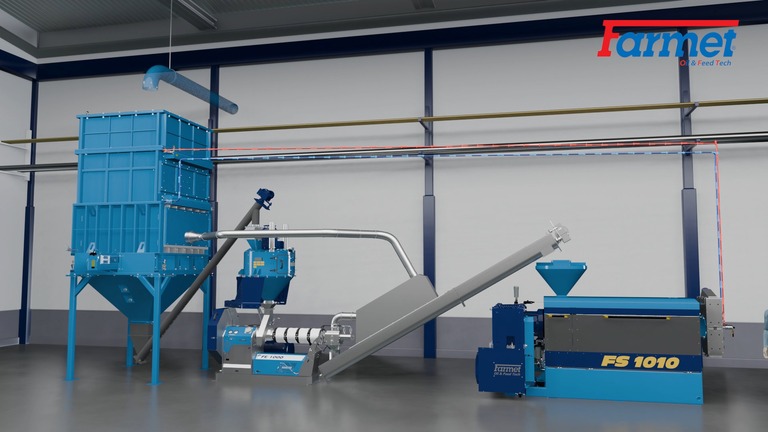 Unique extrusion pressing technology with the patented EP1 RECU SHAFT energy recovery system