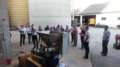 FE 100 extruder at a demonstration event