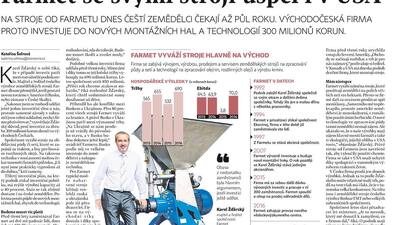 Farmet se svými stroji uspěl i v USA
