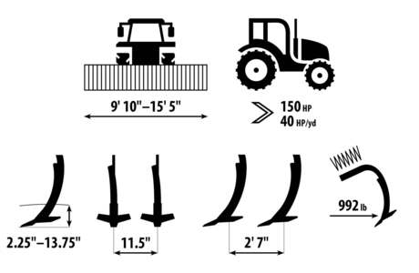 Tine cultivator Triolent NS