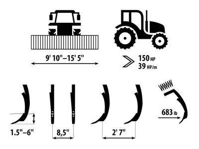Tine cultivator Fantom NS