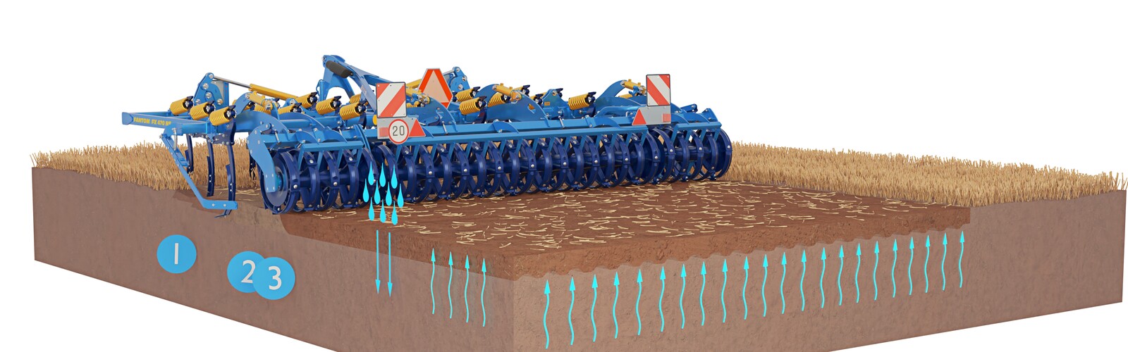 Tine cultivator Fantom NS