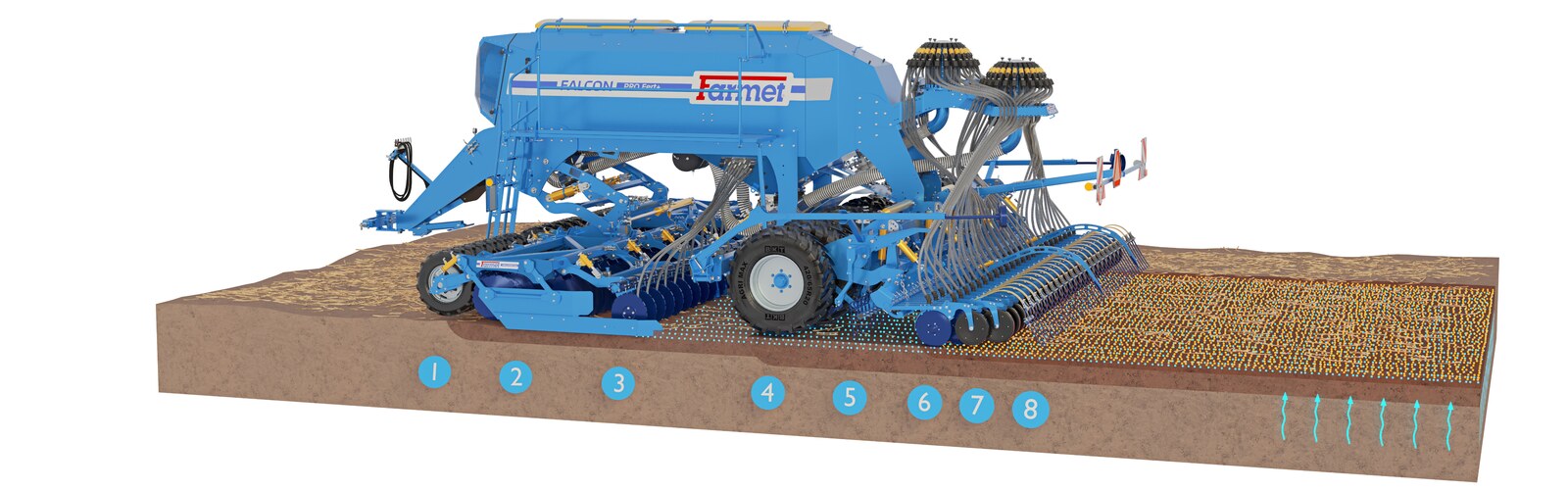 Sembradora Combinada Modular Falcon PRO
