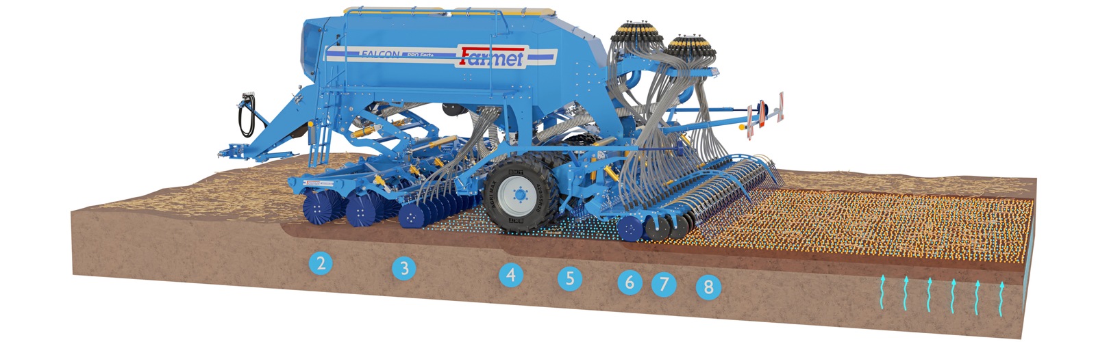 Sembradora Combinada Modular Falcon PRO