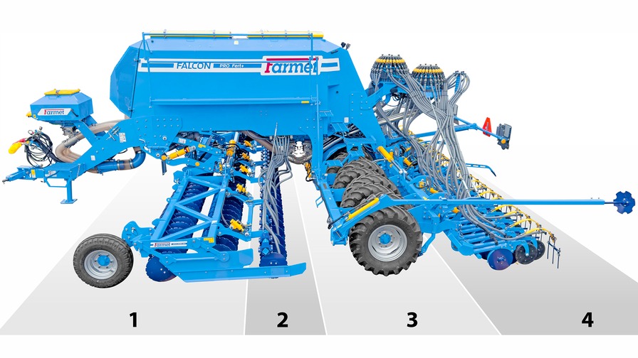 Sembradora Combinada Modular Falcon PRO