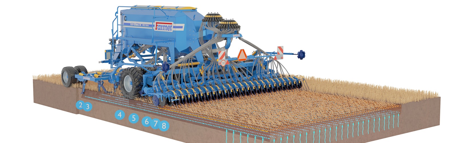 Sembradora Combinada Modular Falcon PRO