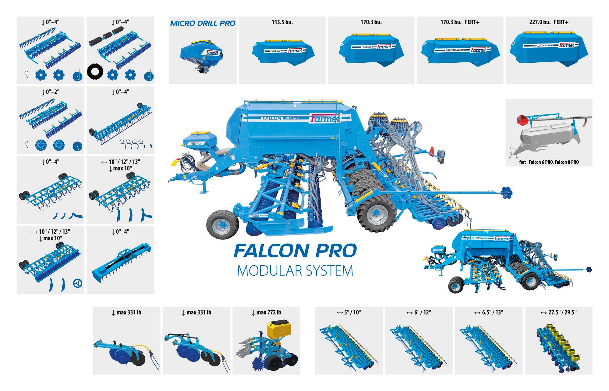 Modular seed drill Falcon PRO