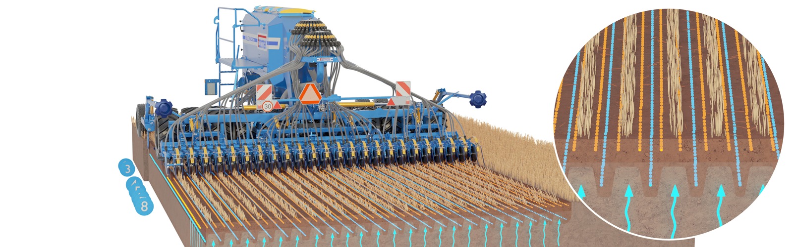 Sembradora Combinada Modular Falcon PRO