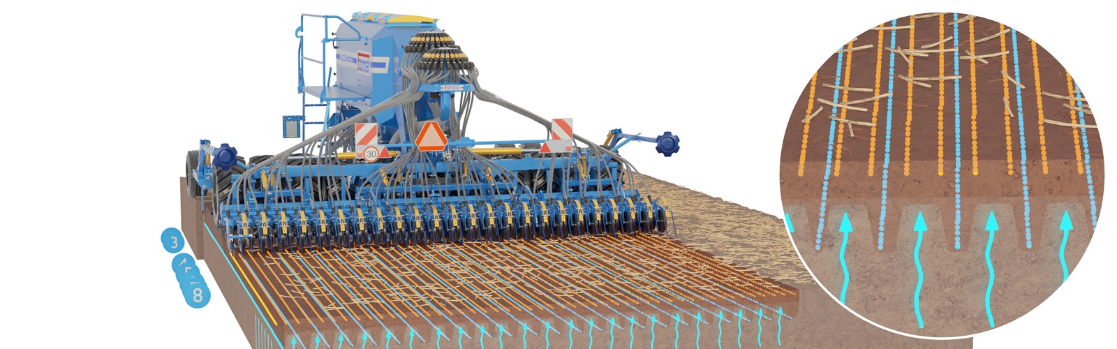 Sembradora Combinada Modular Falcon PRO