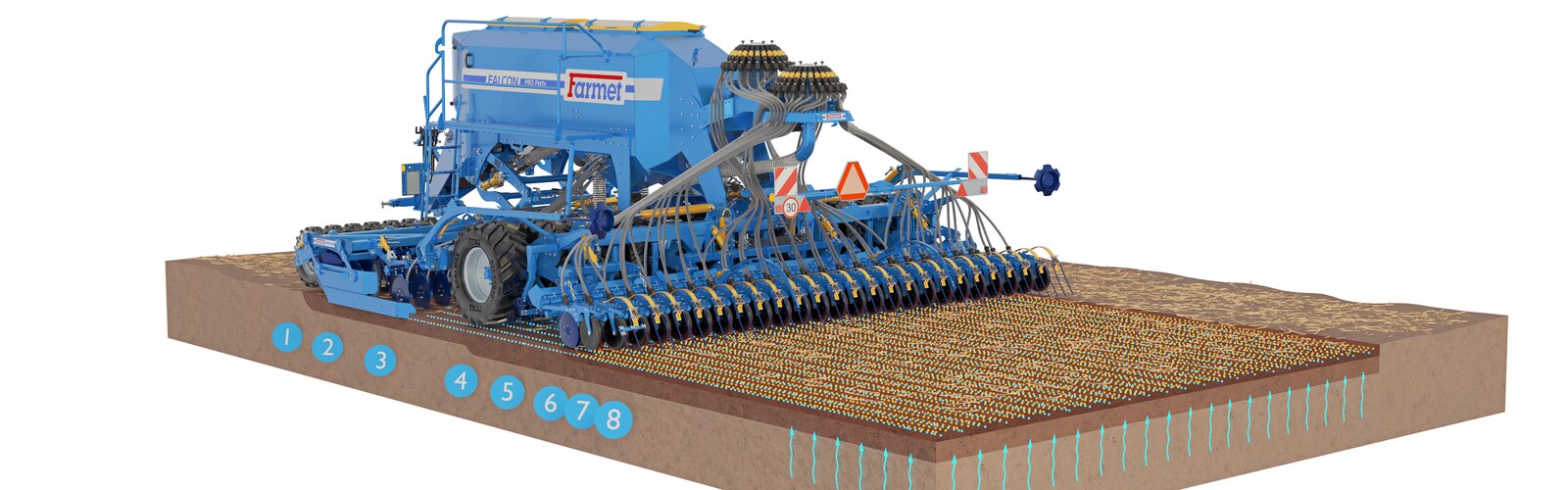 Sembradora Combinada Modular Falcon PRO