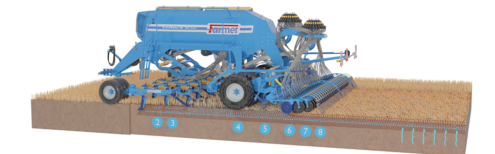Sembradora Combinada Modular Falcon PRO