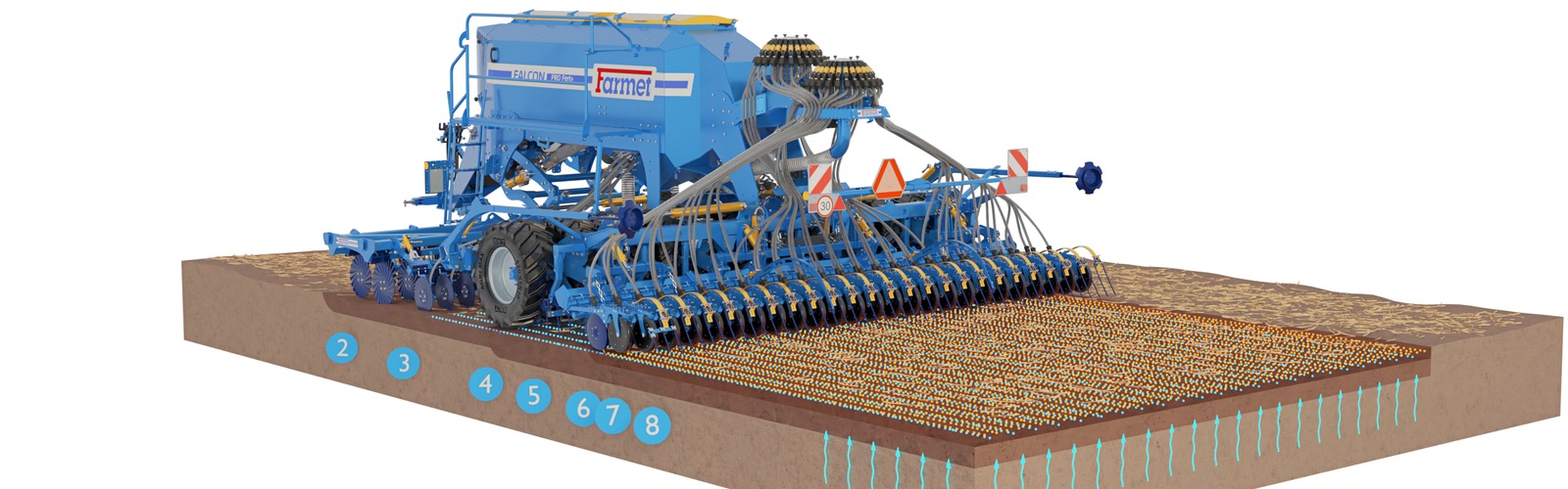Sembradora Combinada Modular Falcon PRO