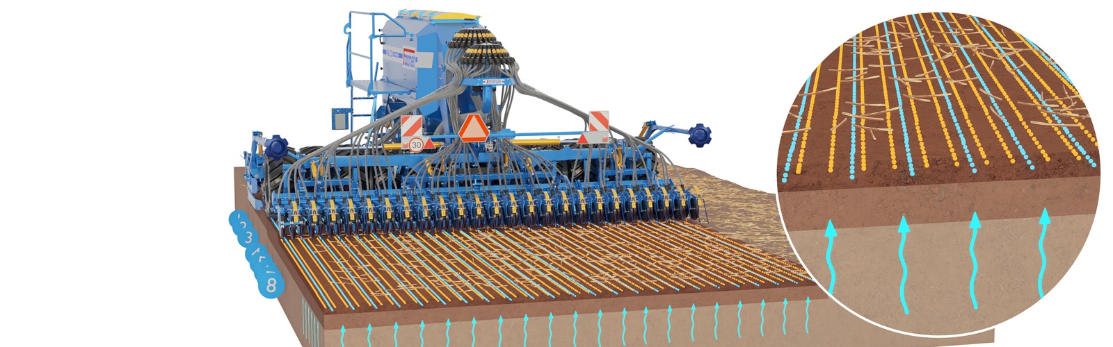 Sembradora Combinada Modular Falcon PRO