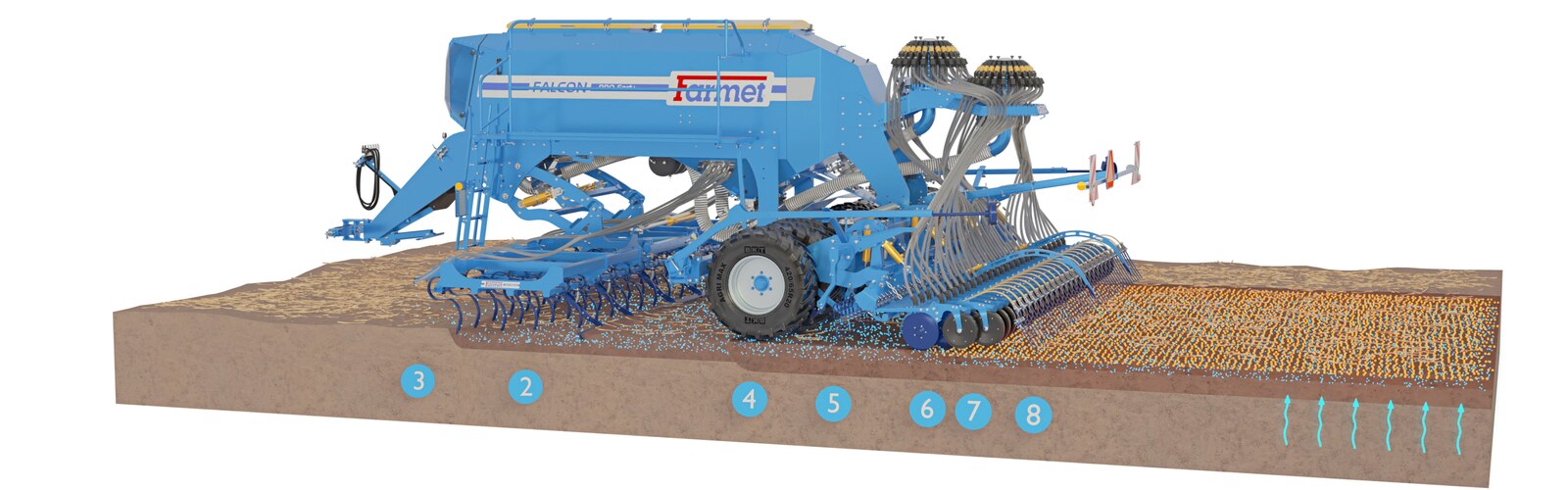 Sembradora Combinada Modular Falcon PRO