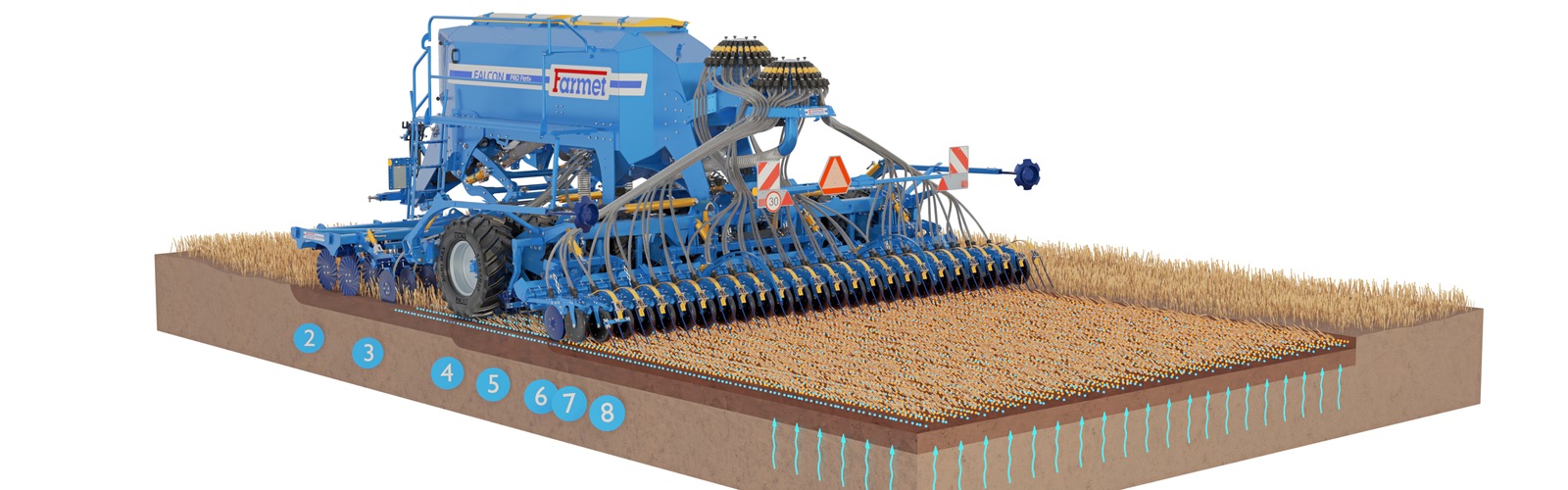 Sembradora Combinada Modular Falcon PRO