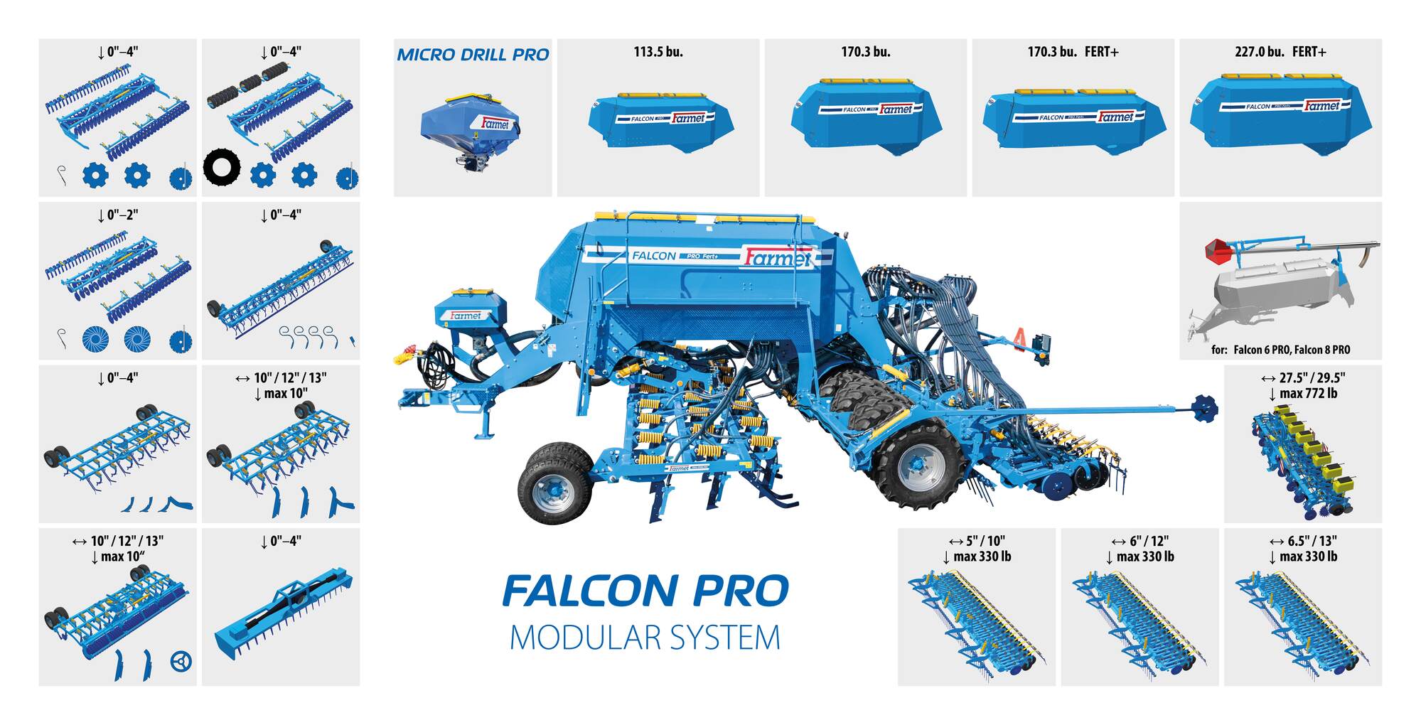Modular seed drill Falcon PRO