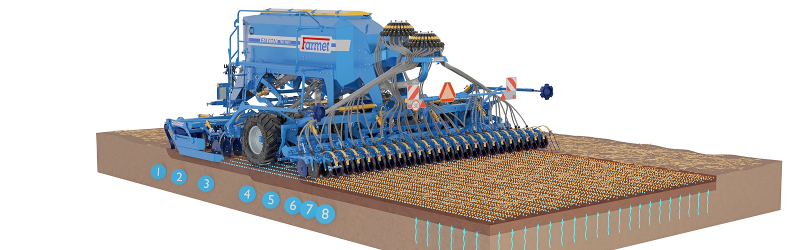 Sembradora Combinada Modular Falcon PRO