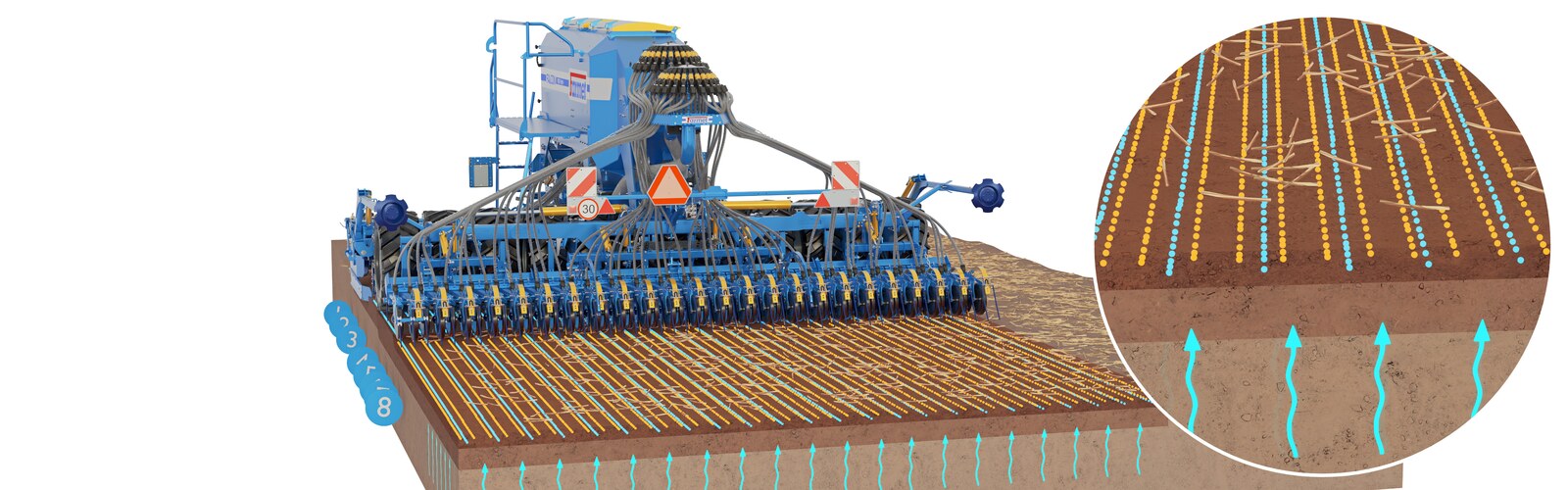 Sembradora Combinada Modular Falcon PRO