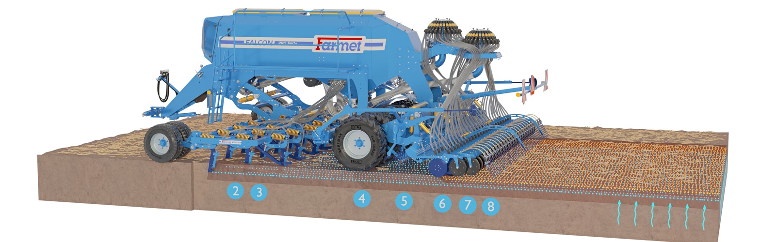 Sembradora Combinada Modular Falcon PRO