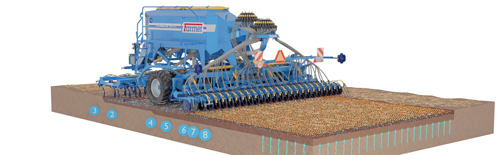 Sembradora Combinada Modular Falcon PRO