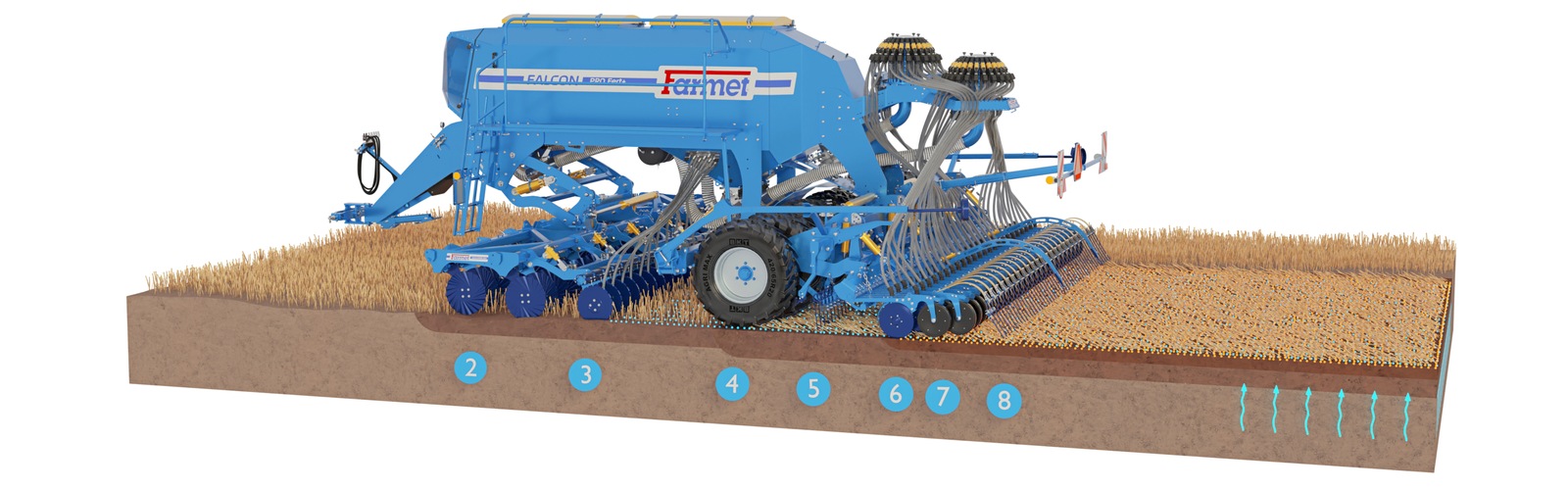 Sembradora Combinada Modular Falcon PRO