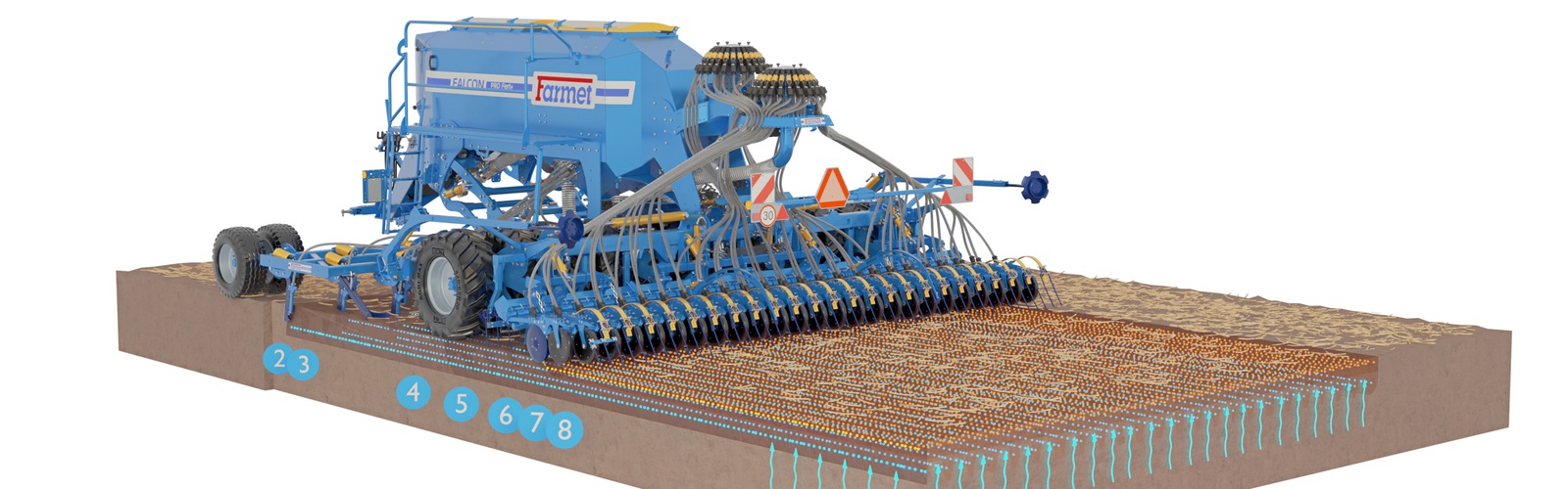 Sembradora Combinada Modular Falcon PRO