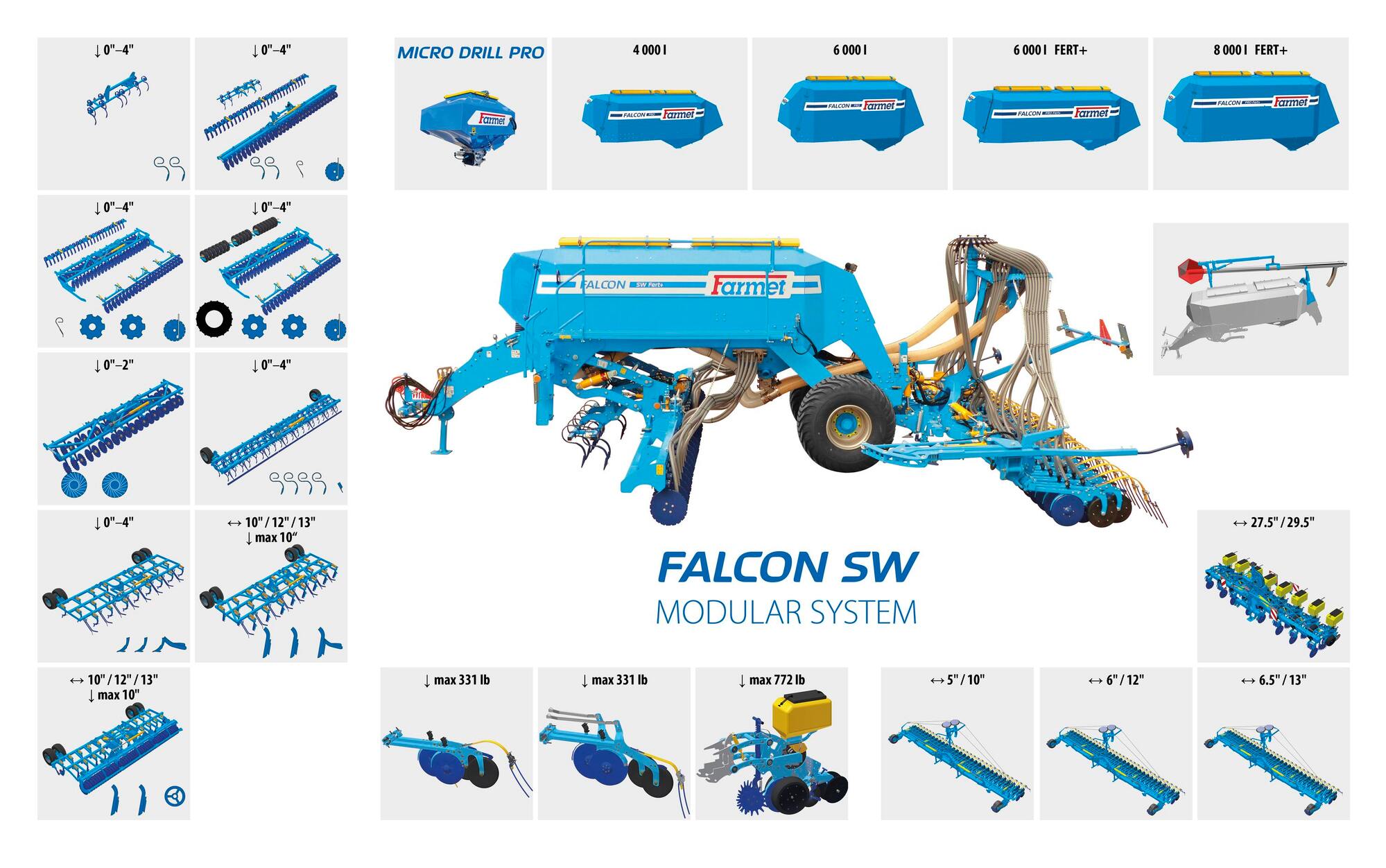 Modular seed wagon Falcon SW