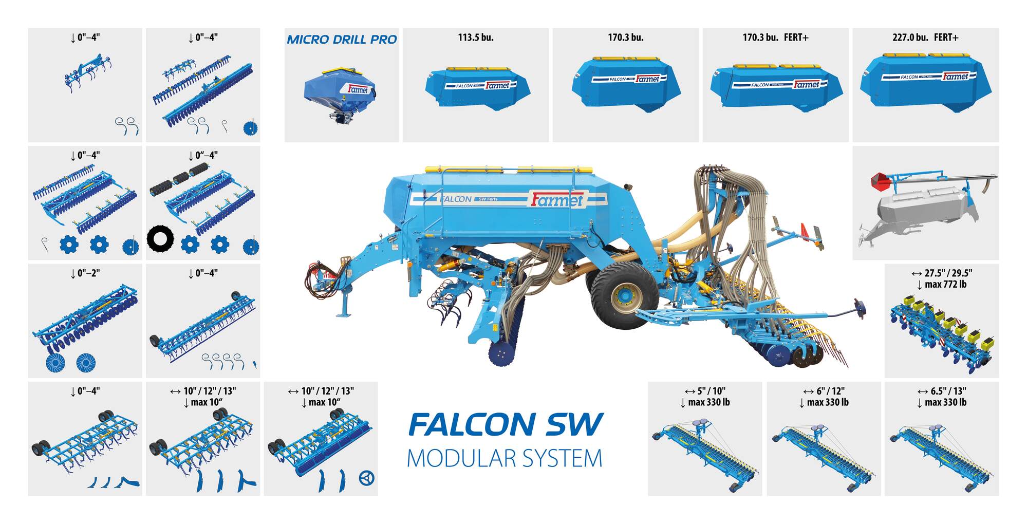Modular seed wagon Falcon SW