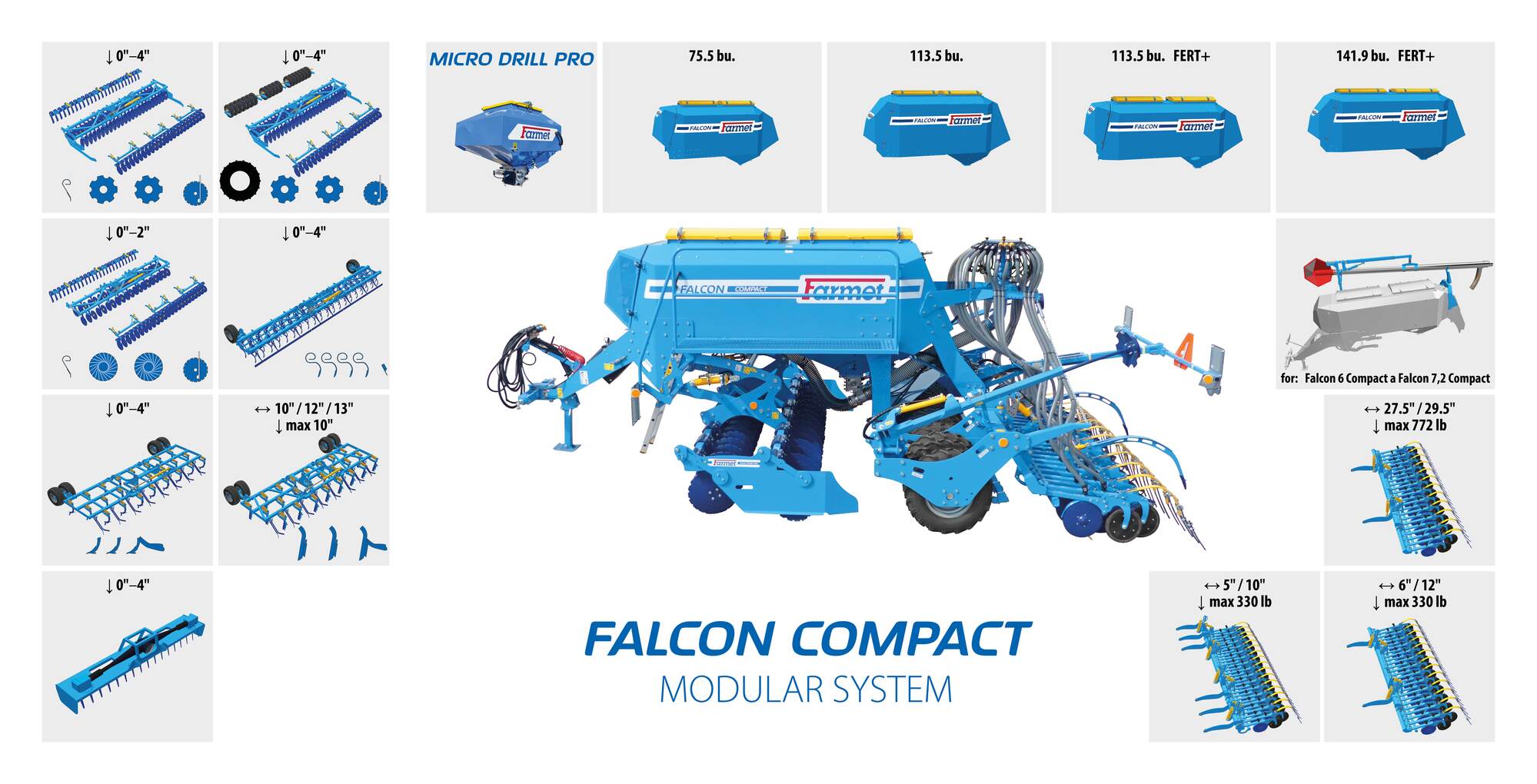 Compact seed drill Falcon Compact