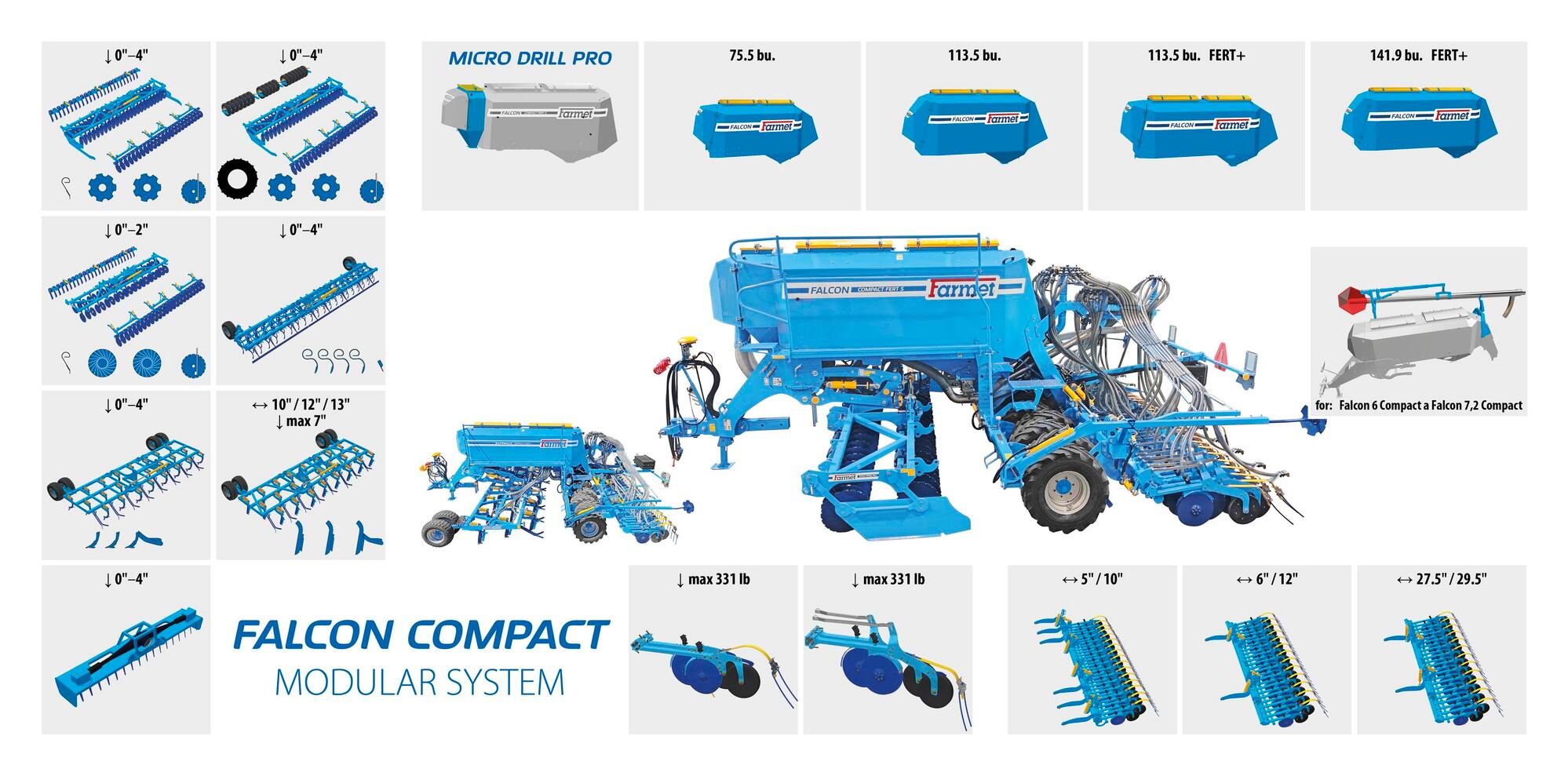 Compact seed drill Falcon Compact