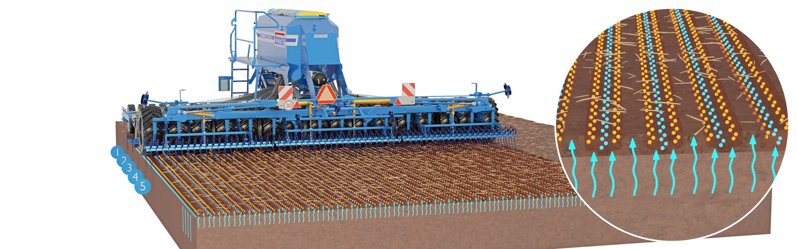 Ралничкова сеялка Falcon PRO Tandem