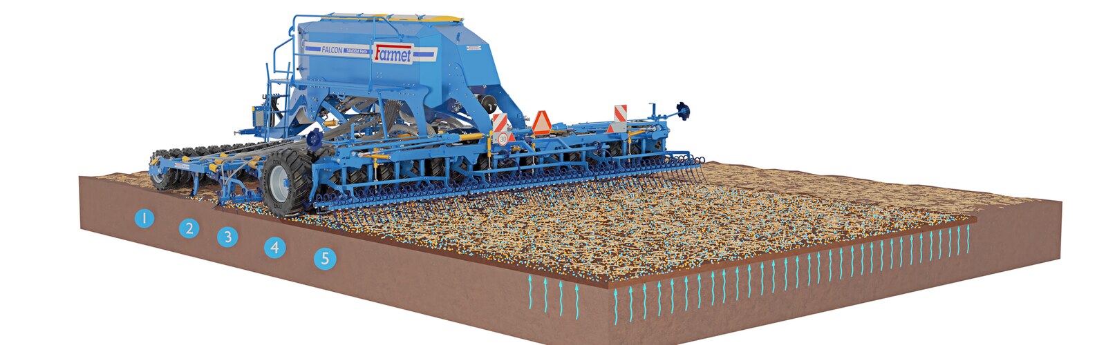 Ралничкова сеялка Falcon PRO Tandem