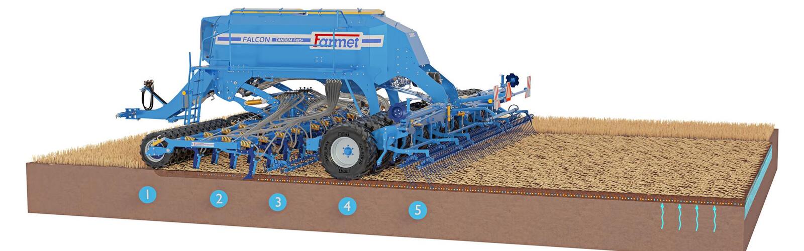 Ралничкова сеялка Falcon PRO Tandem