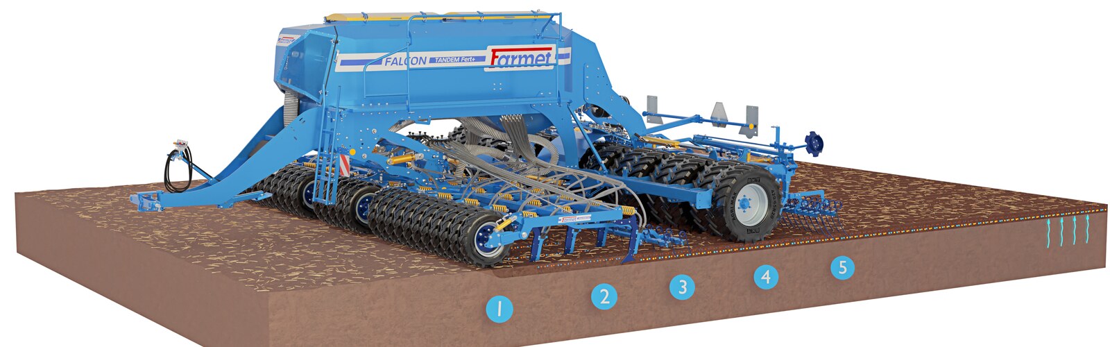 Ралничкова сеялка Falcon PRO Tandem