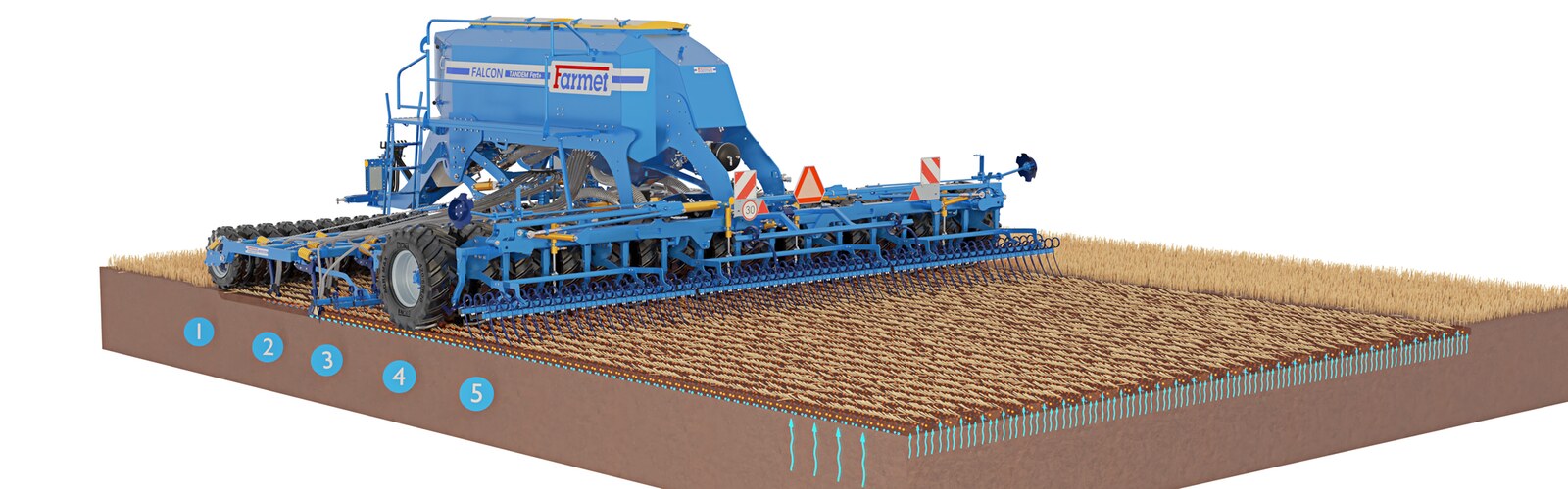 Ралничкова сеялка Falcon PRO Tandem