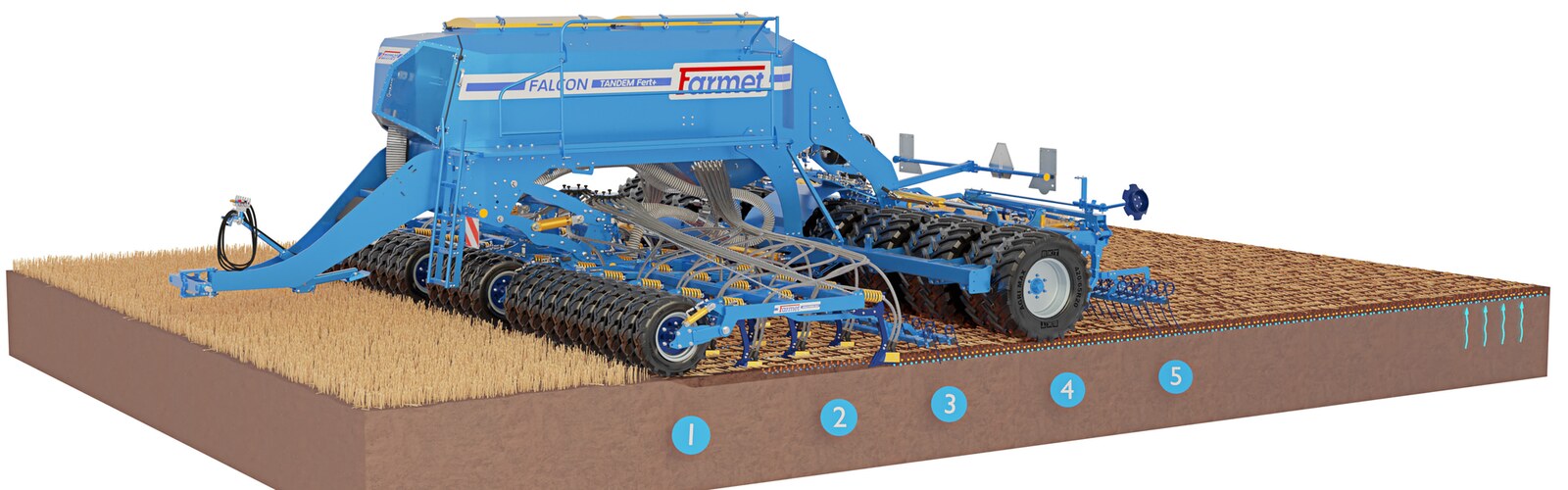 Ралничкова сеялка Falcon PRO Tandem