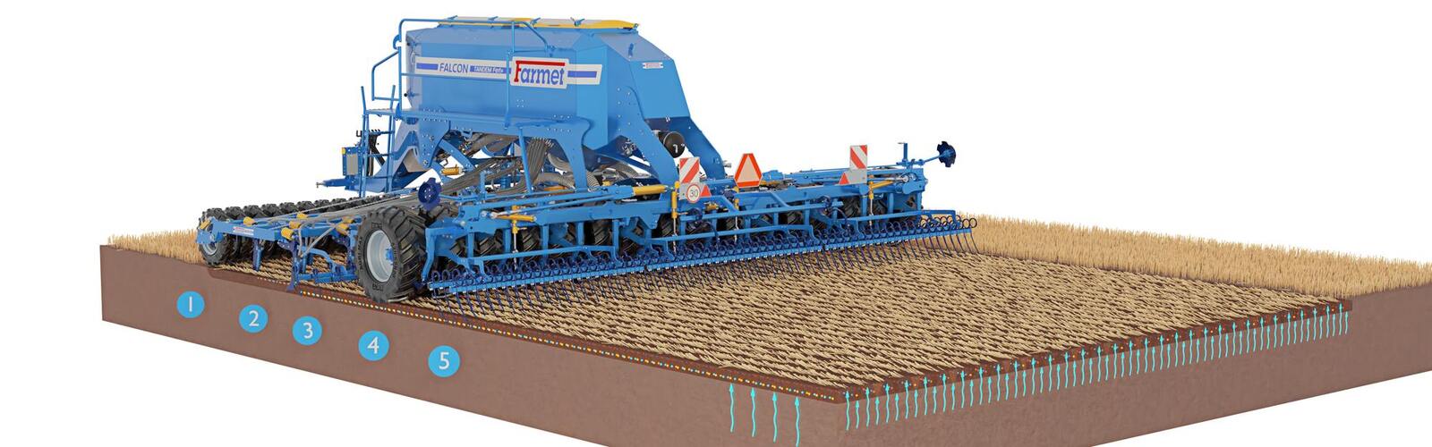 Ралничкова сеялка Falcon PRO Tandem