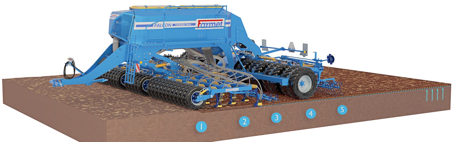 Ралничкова сеялка Falcon PRO Tandem