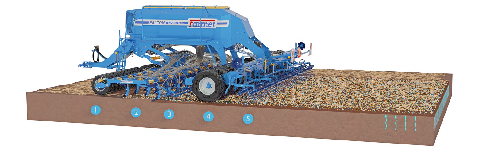 Ралничкова сеялка Falcon PRO Tandem