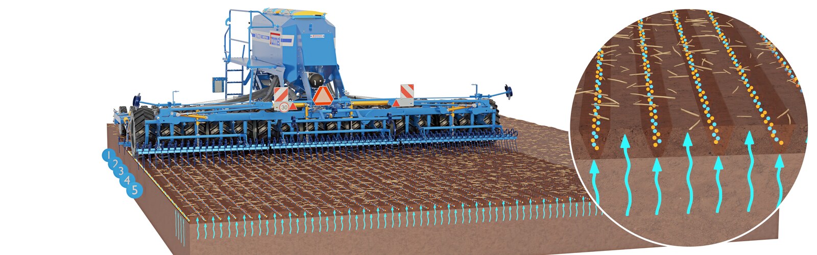 Ралничкова сеялка Falcon PRO Tandem