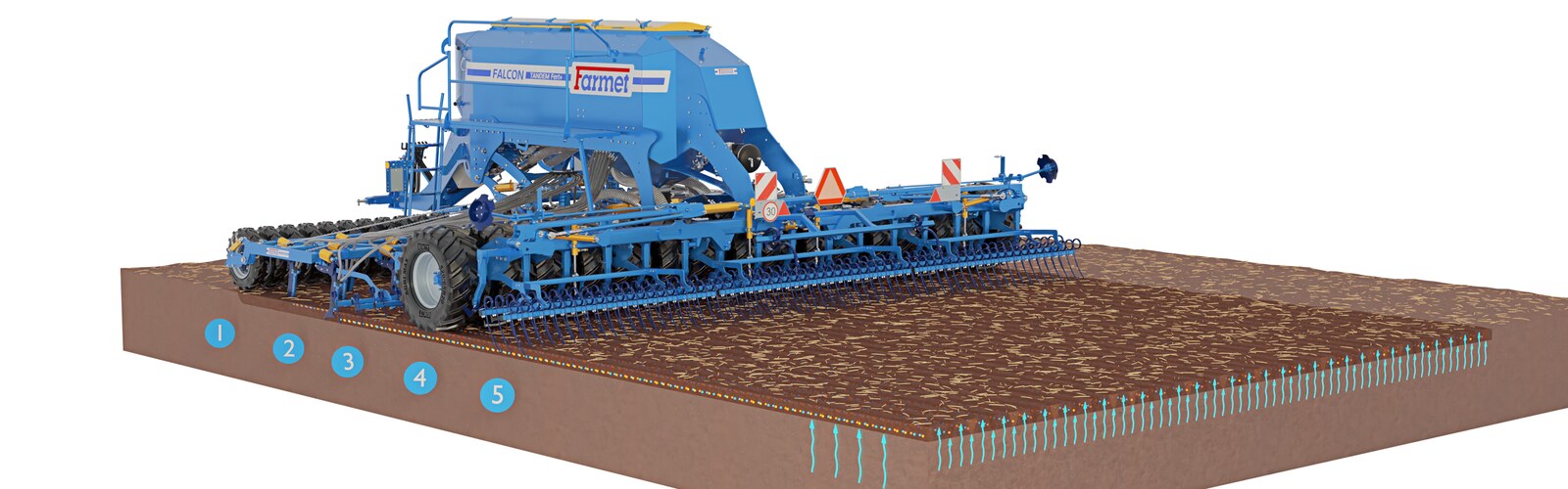 Ралничкова сеялка Falcon PRO Tandem