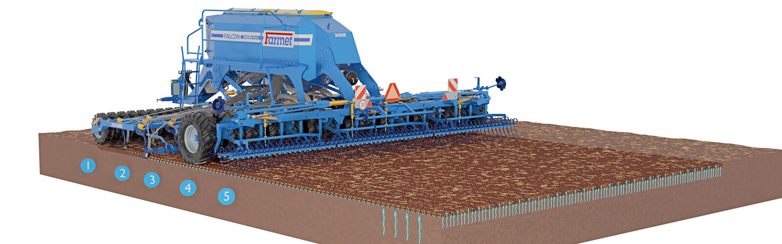 Ралничкова сеялка Falcon PRO Tandem