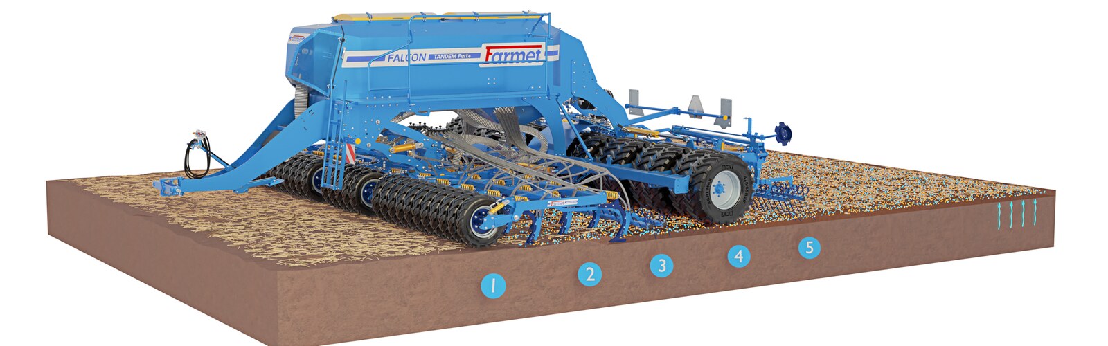 Ралничкова сеялка Falcon PRO Tandem