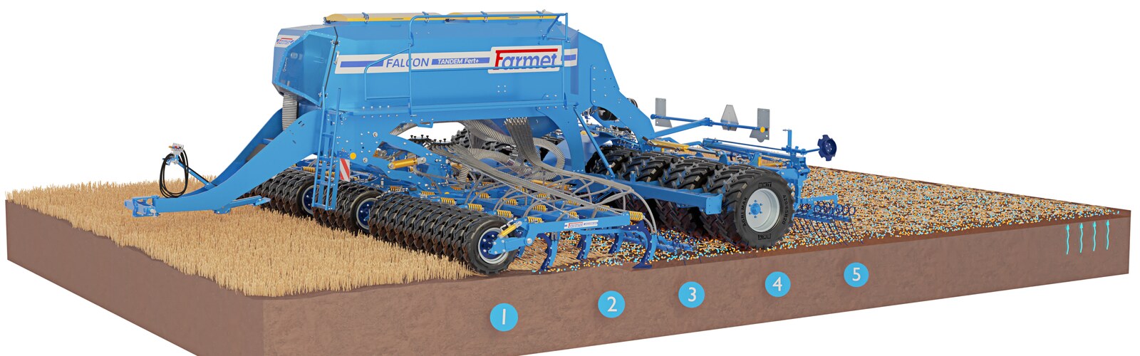Ралничкова сеялка Falcon PRO Tandem