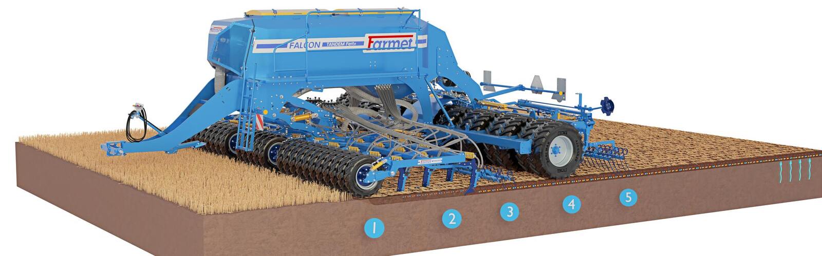 Ралничкова сеялка Falcon PRO Tandem