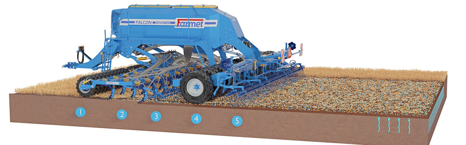Ралничкова сеялка Falcon PRO Tandem
